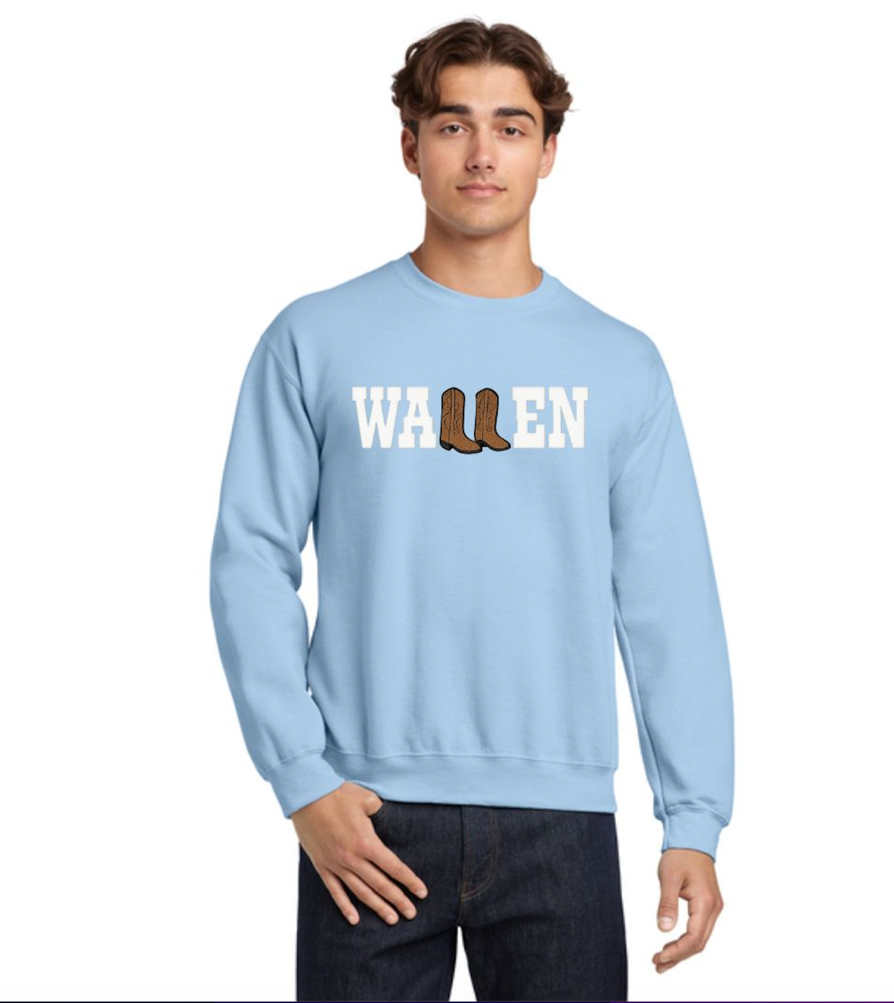 MORGAN WALLEN embroidered sweathshirt