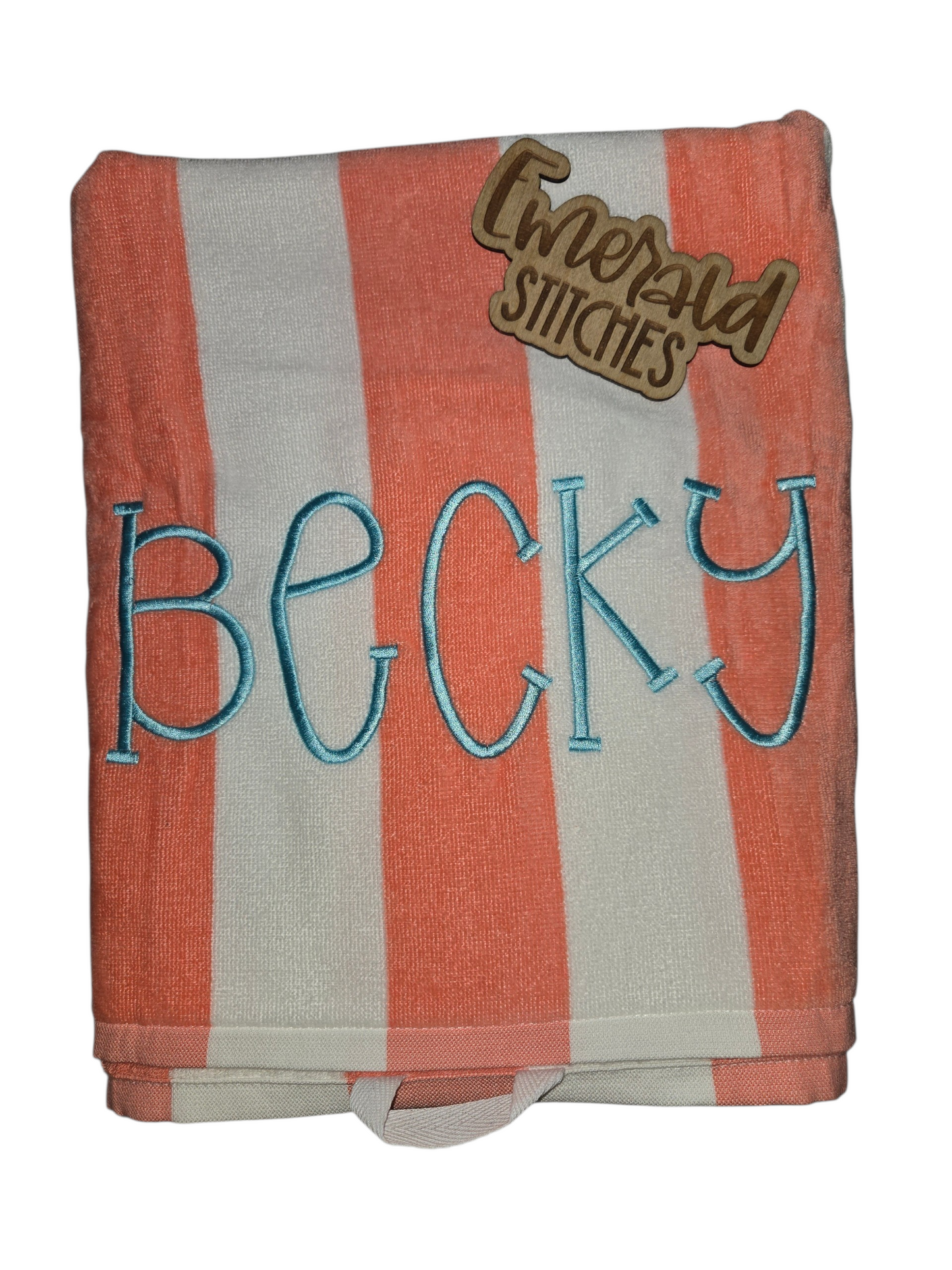Personalized embroidered beach/pool towels