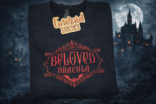 Beloved Dracula embroidered crewneck
