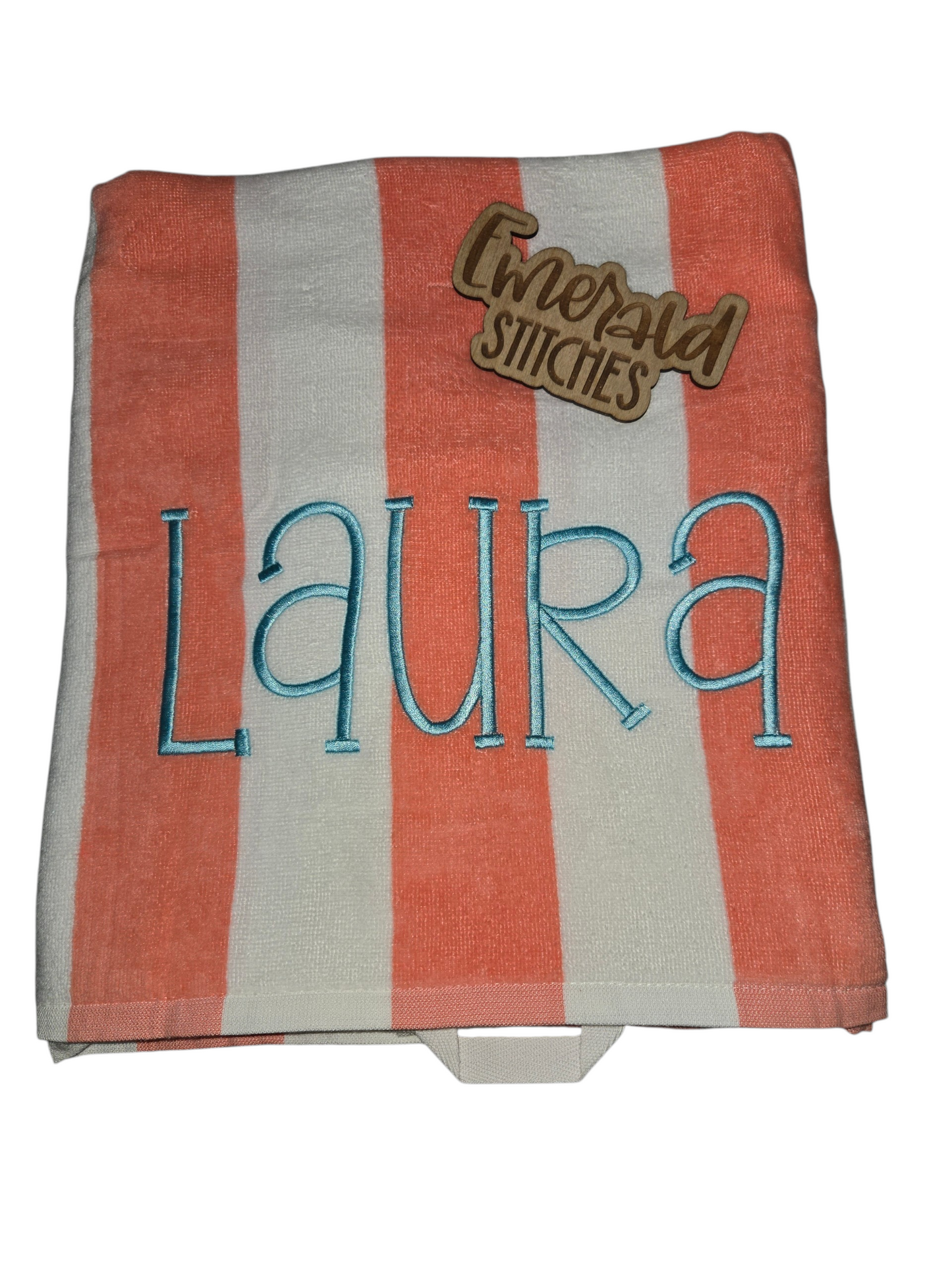 Personalized embroidered beach/pool towels