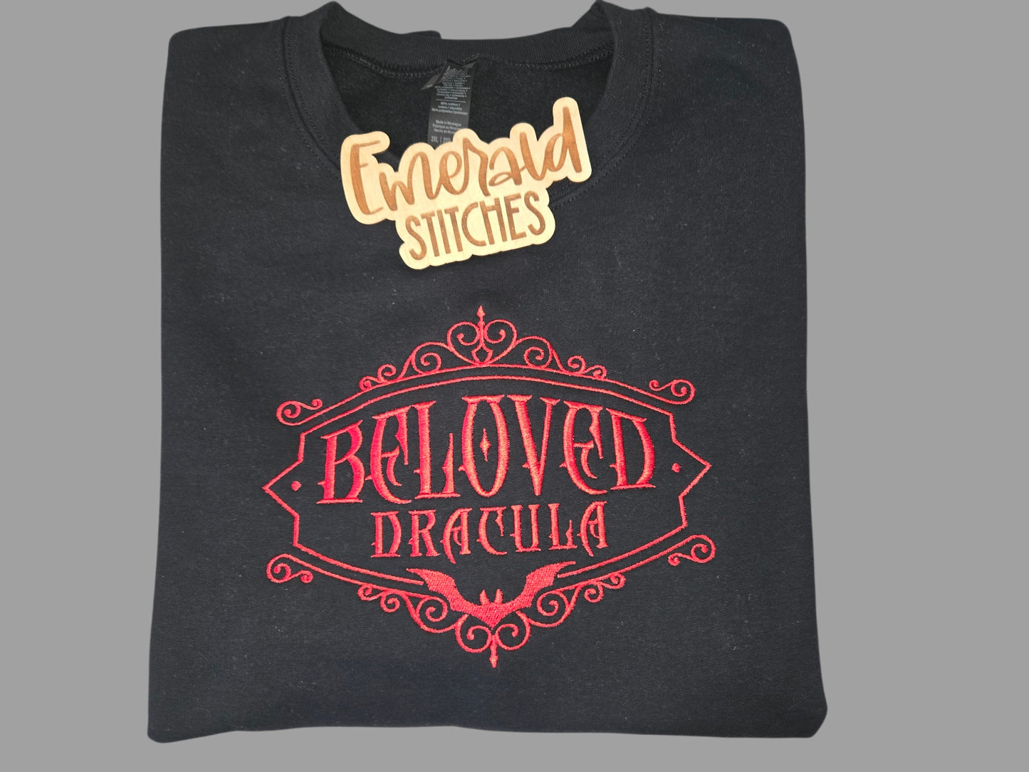 Beloved Dracula embroidered crewneck