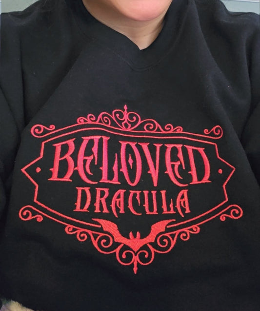 Beloved Dracula embroidered crewneck